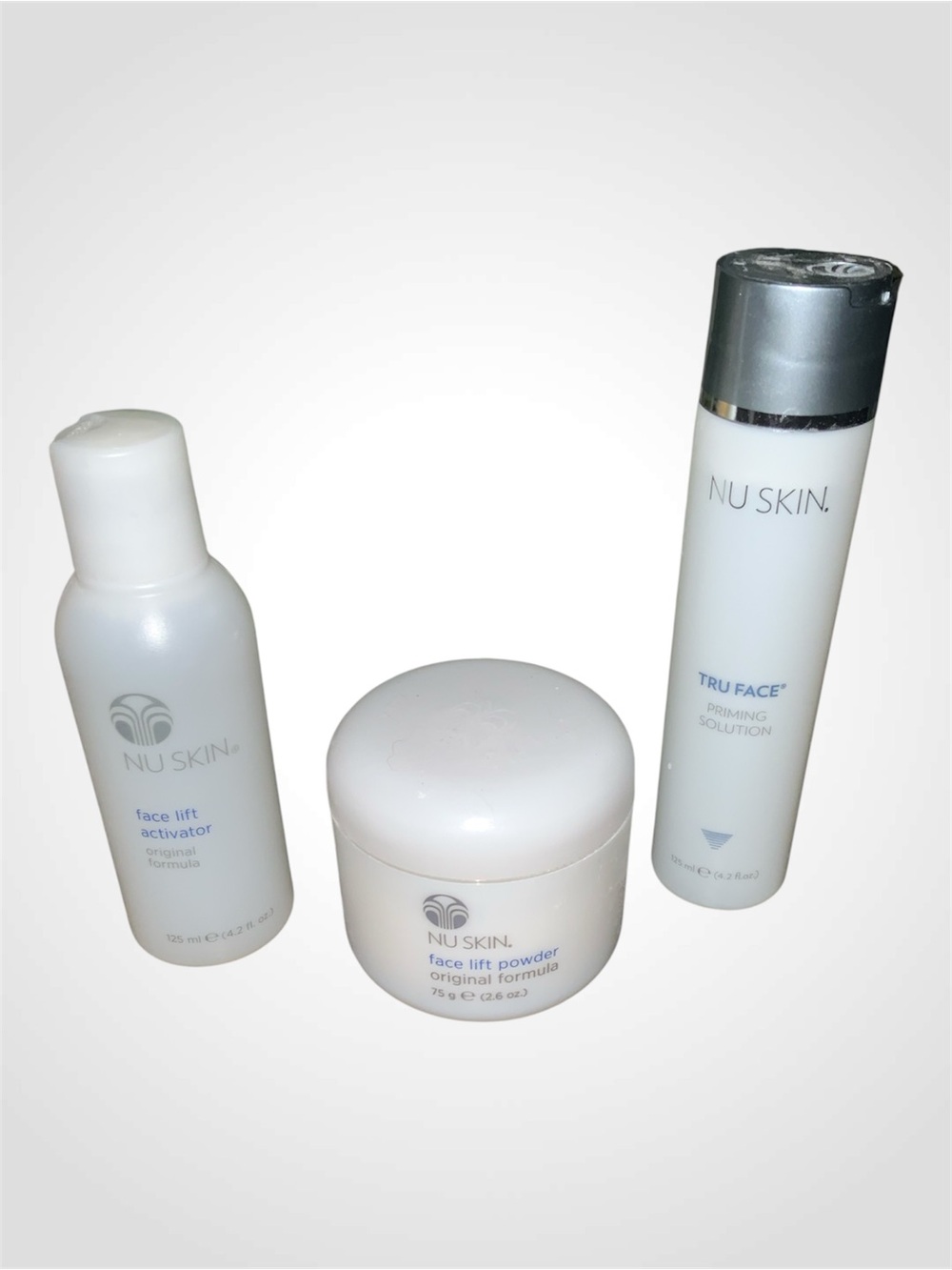 Nu Skin Face Lift Trio – Priming Solution, Face Lift Activator, Face Lift Powder